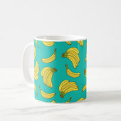 Bananas hand drawn seamless pattern. Sketch illust Kaffeetasse (Vorderseite Links)