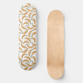 Bananas Muster Yellow Fruit Trendy Artistic Fun Skateboard (Vorderseite)