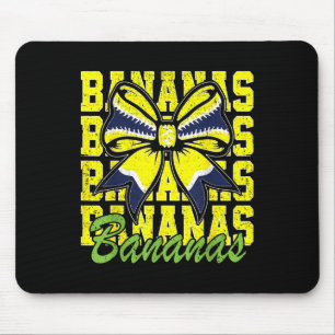 Bananas Nachname Kokette Schleife Mädchen Kinder F Mousepad