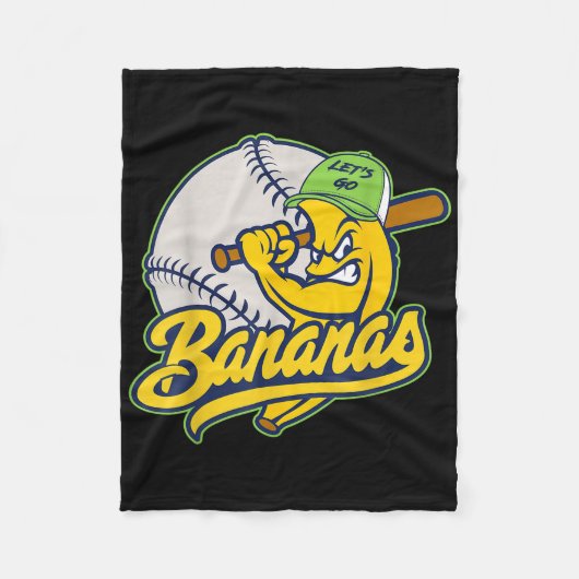 Bananas Nickname Personalisiert Nachname Apparel f Fleecedecke (Vorderseite)