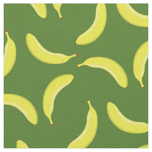 Bananas Niedlich Frucht Funny Albern Küche Stoff (Nahaufnahme)