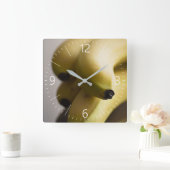 Bananas Quadratische Wanduhr (Zuhause)