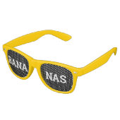 BANANAS Retro Shades / Fun Party Sonnenbrille (Schrägansicht)