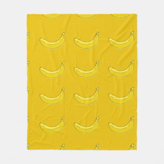 bananas, Seamless pattern with bananas, food backg Fleecedecke (Vorderseite)