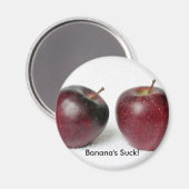 Bananas Sind zum Kotzen! Magnet (Vorderseite/Rückseite)