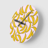 Bananas Wall Clock Runde Wanduhr (Winkel)