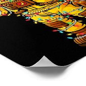 Bananaut Space Explorer - Christmas Astronaut Ligh Poster (Ecke)