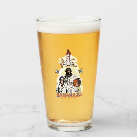 BANANAZA: Team für Raumfahrer Glas (Vorne (Gefüllt))