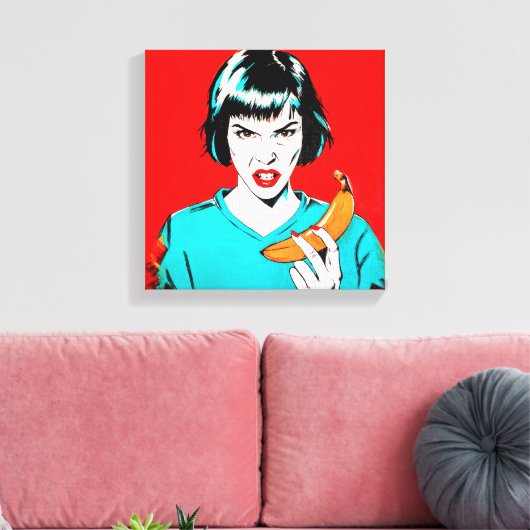 Banane'24 Leinwanddruck (Insitu (Wohnzimmer))