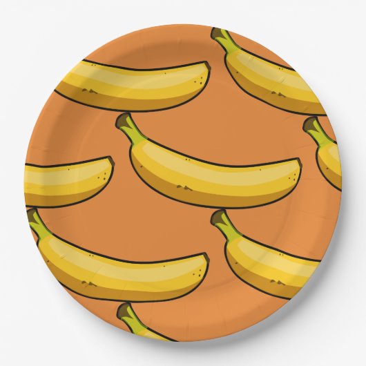 Banane anpassen pappteller (Vorderseite)