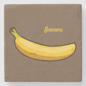 Banane anpassen steinuntersetzer (Vorderseite)