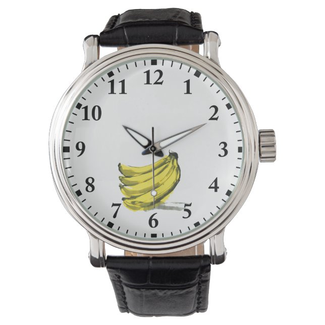 Banane Armbanduhr (Vorderseite)