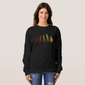 Banane Ball Python Evolution Schlangeneigner Banan Sweatshirt (Vorne ganz)