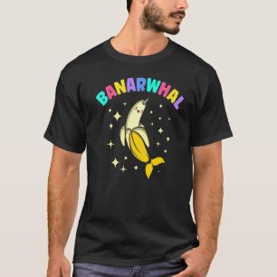 Banane Banarwhal Narwal Einhorn Fisch Kinder Junge T-Shirt