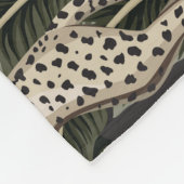 Banane Baum Gepard Tropisches Muster Fleecedecke (Ecke)