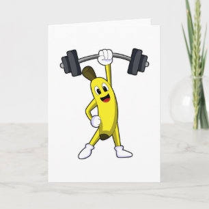 Banane beim Krafttraining mit Langhantel Karte