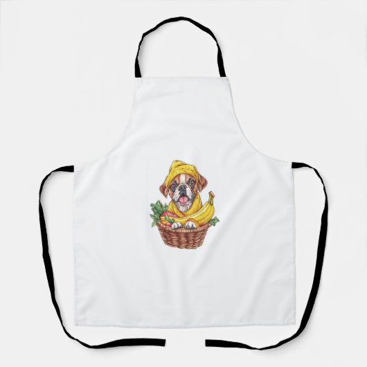 Banane Boxer � Lustiger Frucht Hund Schürze (Vorderseite)