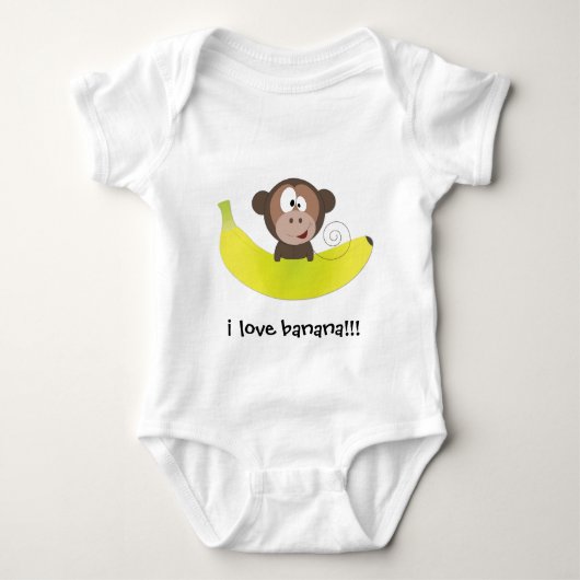 Banane der Liebe I!!! Baby Strampler (Vorderseite)
