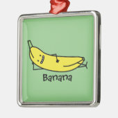 Banane, die lächelnd ist und und entspannend ornament aus metall (Links)