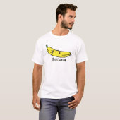 Banane, die lächelt, sich legt und entspannt T-Shirt (Vorne ganz)