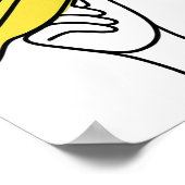 Banane essen Frauen - Art Poster (Ecke)