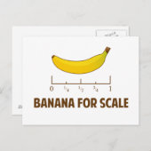Banane für den Maßstab Postkarte (Vorne/Hinten)