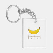 Banane für den Maßstab Schlüsselanhänger (Vorderseite links)