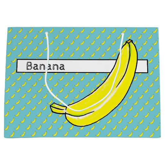 Banane Große Geschenktüte (Vorderseite)