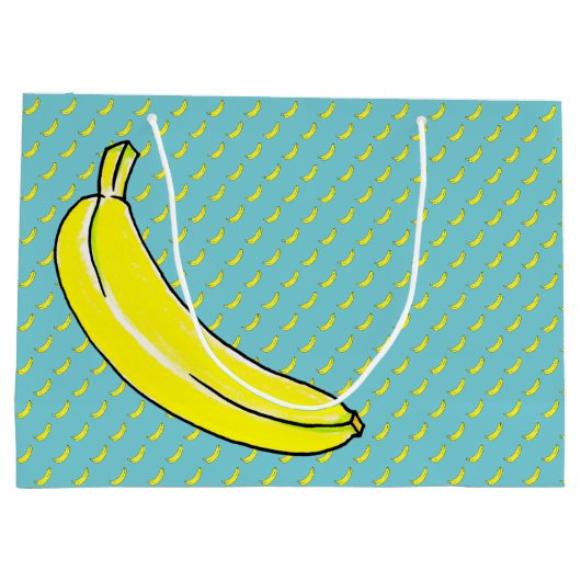 Banane Große Geschenktüte (Rückseite)