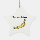 Banane Keramikornament (Vorne)