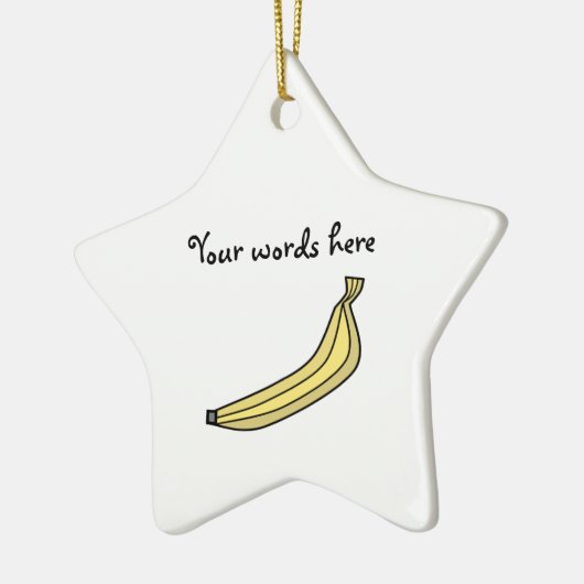 Banane Keramikornament (Links)