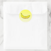 Banane - Klassischer runder Aufkleber (Tasche)
