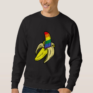 Banane LGBTQ Stolz Lesbisch Gay Trans Sweatshirt