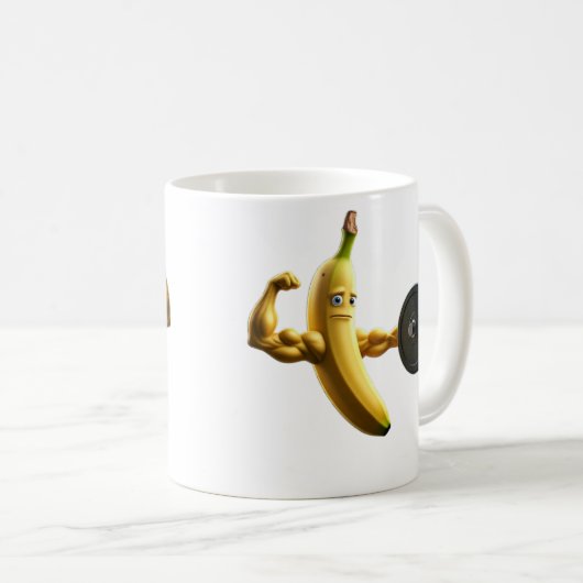 Banane lustig im Power Kaffeetasse (VorderseiteRechts)