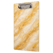 Banane-Milchshake-Marmor-Textur-Design Klemmbrett (Links)