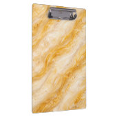 Banane-Milchshake-Marmor-Textur-Design Klemmbrett (Rechts)