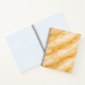 Banane-Milchshake-Marmor-Textur-Design Notizblock (Innenseite)