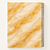 Banane-Milchshake-Marmor-Textur-Design Notizblock (Rückseite)