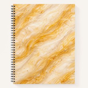 Banane-Milchshake-Marmor-Textur-Design Notizblock