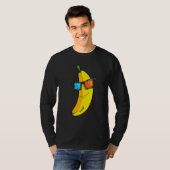 Banane mit Cooler Sonnenbrille T-Shirt (Vorne ganz)
