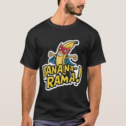 Banane mit einer Supermaske T-Shirt (Vorderseite)