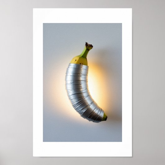 Banane mit exklusivem Premium Duct Poster (Vorne)