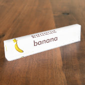 Banane Namensplakette (Seite)