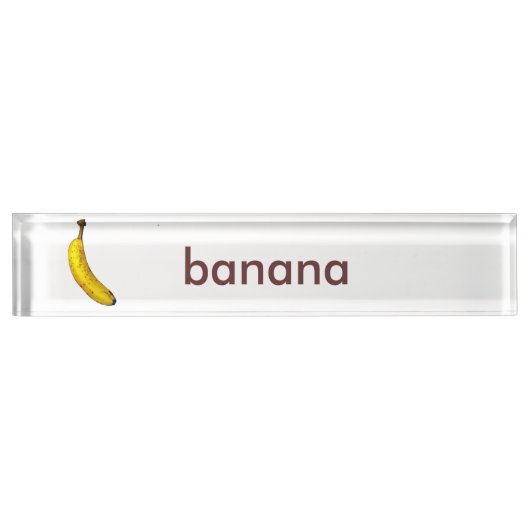 Banane Namensplakette (Vorderseite)