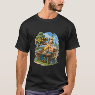 Banane Pause Zeit Lustige Surreal Humor Kunst T-Shirt