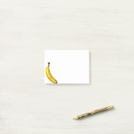 Banane Post-it Klebezettel (Auf Schreibtisch)