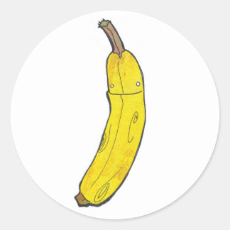 Banane Runder Aufkleber