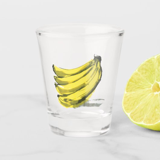Banane Schnapsglas (Vorderseite)