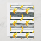 Banane Stripes Lager-Briefpapier Dankeskarte (Rückseite)