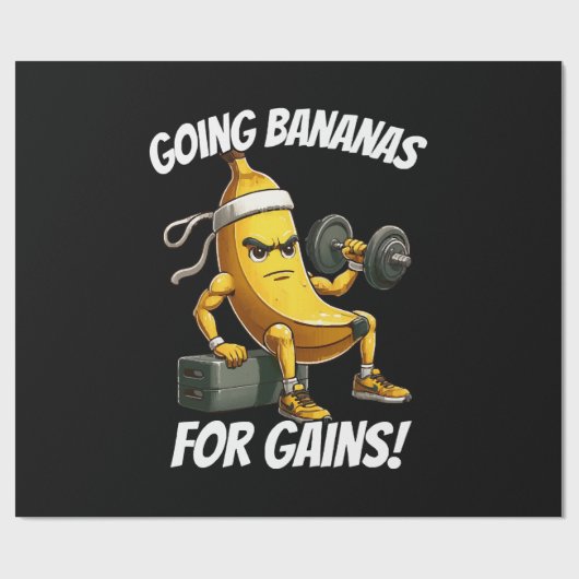 Banane trainiert geschenkpapier (Flach)